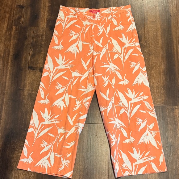 Key West Tropical Floral Cropped Pants - Picture 1 of 2